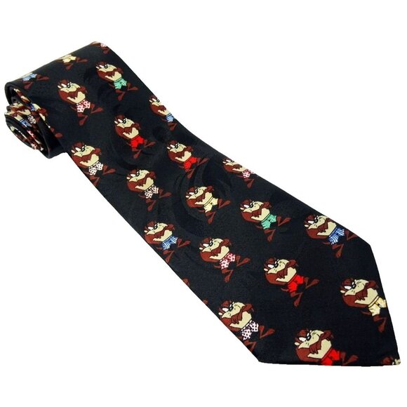 Funny Swimsuit Taz Tie Tasmanian Devil Looney Tunes Necktie - Picture 2 of 3